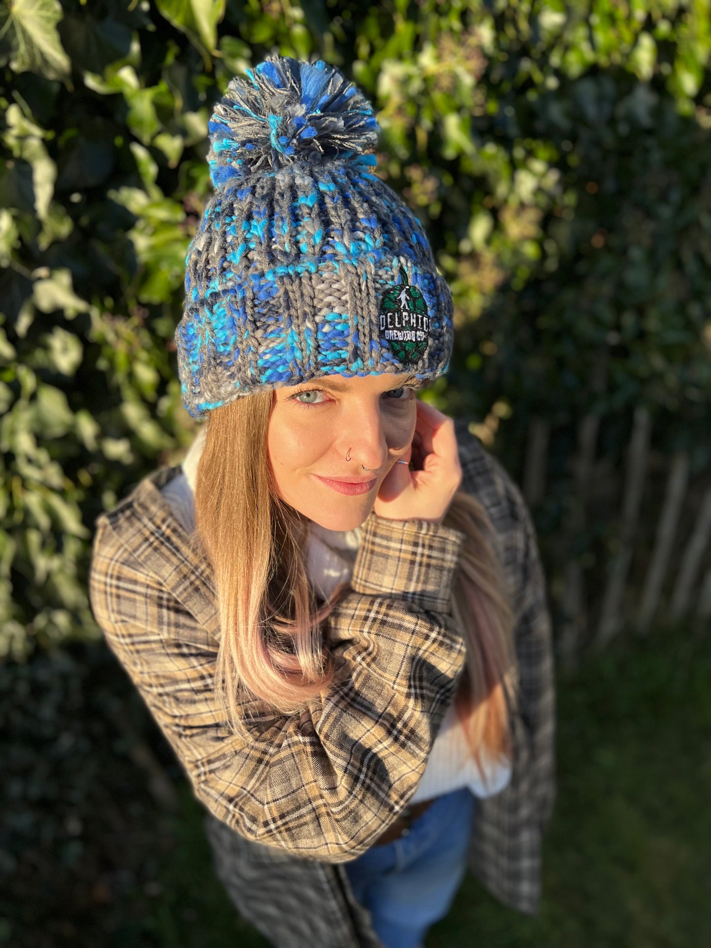 Twister Pom Pom Beanie - Glacier Twist