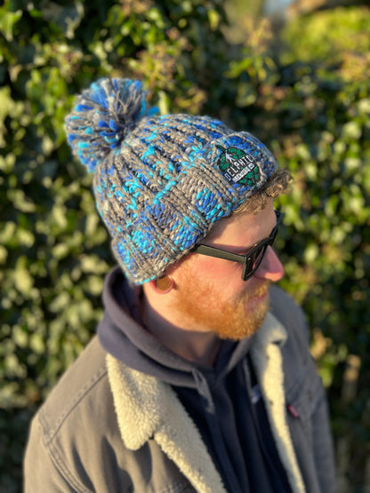 Twister Pom Pom Beanie - Glacier Twist